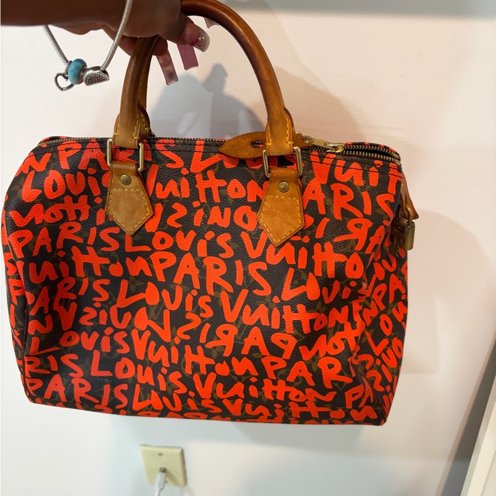 Louis Vuitton Stephen Sprouce Graffiti speedy